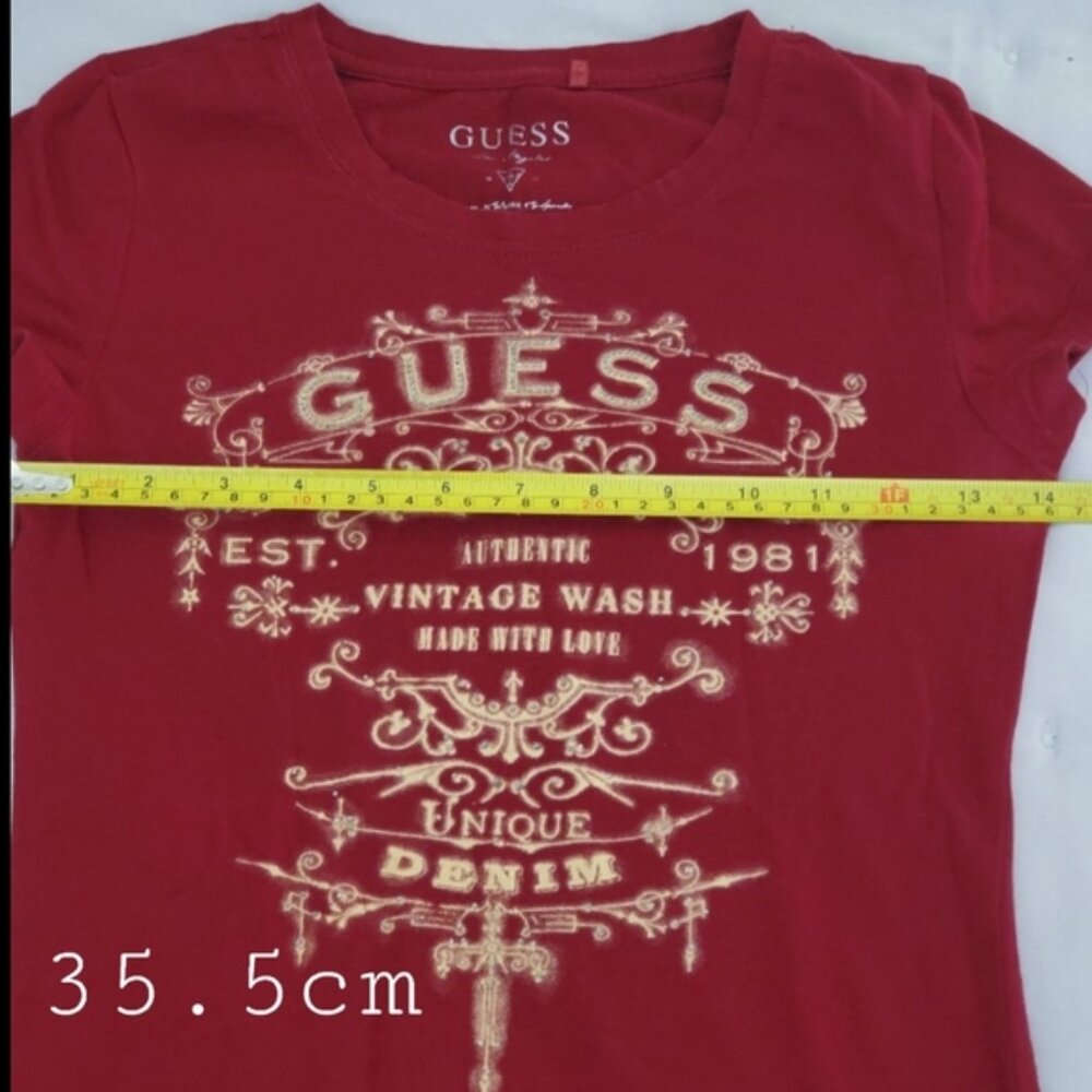 True Vintage Y2K Guess Graphic Print Tee Shirt - Picture 13 of 16
